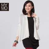 MYMO品牌春季新款女装前短后长休闲针织开衫防晒衫外套H349B