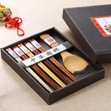 包邮创意餐具中国特色礼品脸谱环保原木筷子套装送老外出国礼物