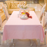 粉色桌布 婚庆桌布 定制桌布布艺 酒店桌布餐桌布 台布定做