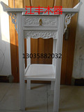 供桌佛台佛龛欧式现代白色实木佛堂供佛桌定做神台玄关桌单屉拉板