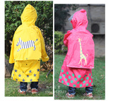 small韩版超可爱卡通造型儿童雨衣宝宝雨披卡通带书包位雨披雨衣