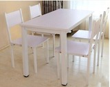 宜家钢木结构餐桌椅组合餐厅饭店食堂饭桌咖啡厅小方桌电脑办公桌