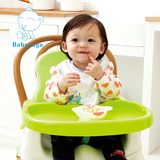 宝贝时代便携式儿童餐椅婴儿吃饭椅宝宝折叠餐桌椅小餐凳可肩背