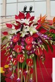 鲜花速递上海 讲桌演讲台花 商务餐桌用花 专业插花 会议用花