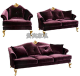欧式组合沙发新古典布艺组合沙发1+2+3单人双人三人沙发可定做W43