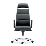 虹桥品牌全皮老板椅 电脑椅 职员椅 时尚黑色双气动底盘椅子