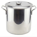 不锈钢汤桶30CM/加厚不锈钢桶汤桶带盖/不锈钢米桶多用桶水桶大锅
