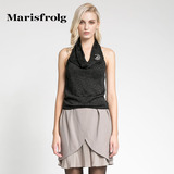 Marisfrolg玛丝菲尔 荡领套头优雅针织衫 专柜正品春季新女装