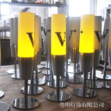 粤明新款LED充电酒吧台灯 创意KTV装饰桌台服务香槟杯小夜灯
