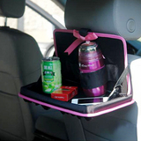 Napolex米妮 汽车用座椅背折叠餐盘 车载可爱餐台 饮料架置物盒