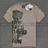 美国代购正品Buffalo David Bitton布法罗男修身薄款短袖T恤㊣