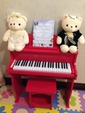 首爱49键婴儿迷你儿童钢琴宝宝玩具木质小钢琴生日儿童节礼物