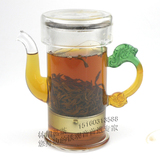 龙把泡茶器 专用红茶泡茶杯 可拆洗不锈钢滤网 耐高温玻璃泡茶壶