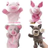 大号三只小猪的故事手偶儿童玩具毛绒动物宝宝安抚玩偶手套做游戏
