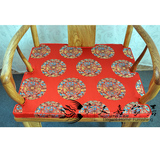[嘉]订做中式古典红木家具沙发圈椅织锦缎卡口坐垫椅垫-各式花色