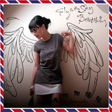 天使的翅膀女装店咖啡酒吧歌厅KTV球吧网吧影楼摄影背景装饰墙贴