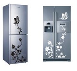 包邮冰箱贴纸时尚墙贴纸 防水 玻璃贴 创意冰箱贴花两只蝴蝶 花丛