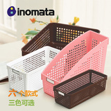 日本进口INOMATA 办公文件收纳筐 橱柜收纳框 桌面整理盒 458系列