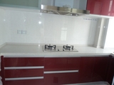 杭州乐邦整体橱柜 橱柜定做 石英石台面 烤漆面板 现代简约