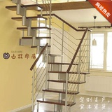 简约现代 钢木楼梯定制不生锈 按每步计价  绵阳家具定制厂家直销