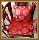 中式古典 官帽椅椅垫 红木沙发垫 罗汉床垫 抱枕腰枕 扶手枕定制