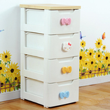 爱丽思IRIS儿童收纳柜HelloKitty窄型抽屉式塑料宝宝整理衣柜夹缝