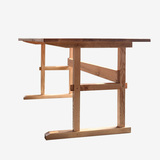 MUMO 红橡木工作台 实木书桌 写字台 手工痕迹 原木大桌 免费上楼