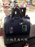 RALPH LAUREN拉夫劳伦蓝色牛皮单肩手提挎包女包带吊坠 美国代购