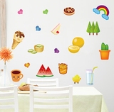 水果蔬菜卡通墙贴儿童房间宝宝卧室 幼儿园学校教室装饰贴画