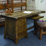 特价 整板 茶桌 书桌 办公 电脑桌 仿古色 生态 原木家具厂家真销