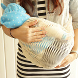 纯棉 斜侧抱袋 横抱式 婴儿背巾传统简易 宝宝单肩背带网眼兜透气