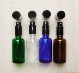50ML兰色精油瓶+喷雾泵/喷瓶精油调配瓶分装瓶8
