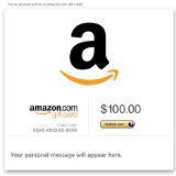 美亚美国亚马逊礼品卡购物卡amazon 100美元特价