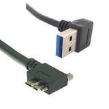 CY USB 3.0 A公弯头对Micro USB弯头移动硬盘盒 左右数据线带螺丝