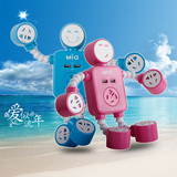 MIG创意多用机器人插座儿童保护插座拖线板电源排插带USB防雷包邮