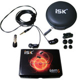 ISK SEM5监听耳塞 高音质入耳 耳塞式耳机 手机电脑耳机线长3米