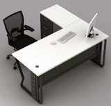 现代简约办公家具 办公桌 钢架时尚主管桌 大气蝴蝶腿老板桌 定制