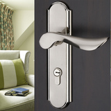 现代简约门锁 欧式双舌卧室木门锁具把手 房内门执手锁702B
