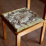 ETO易淘家 欧式奢华简约大马士革提花浮雕布艺坐垫餐椅垫座椅垫夏
