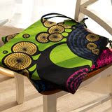 深色布艺纯棉坐垫椅垫 宜家风抽象艺术餐椅垫椅子垫 可拆洗海绵垫