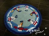 索琳迪地毯定制定做腈纶儿童卡通卧室地毯圆形儿童房地毯SLD-Q251