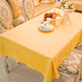 方桌桌布 茶几桌布长方形 桌布 金黄色 餐桌巾 定做桌布套布艺