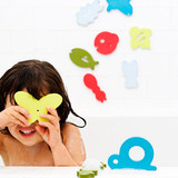美国Boon 儿童洗澡玩具 洗澡泡沫玩具 幼儿启智浴伴/沐浴墙贴