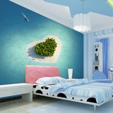 风景爱琴海电视背景墙纸壁纸 客厅大型壁画卧室浪漫温馨