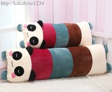新款可爱熊猫单人枕头长方形沙发长抱枕靠垫大号床头靠枕双人枕