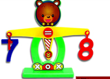 五一儿童物经典早教启蒙小熊数字天平秤算数数学早教益智玩具