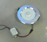 LED人体感应筒灯 红外线感应嵌入式LED筒灯 3.5寸LED5W筒灯 灯具