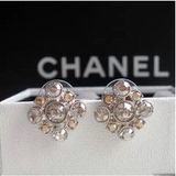 正品代购Chanel香奈儿巴洛克菱形水晶钻耳钉A37285耳环饰品经典款