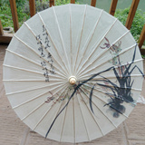 伞 手工工艺江南古典油纸伞舞蹈伞COS拍照防雨防太阳晒 水墨兰图