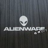 Alienware 外星人 金属贴 Logo 机箱贴纸 贴标 标志 银色